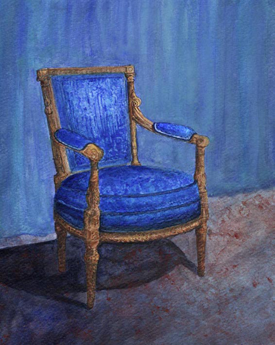 Blue Chair painting