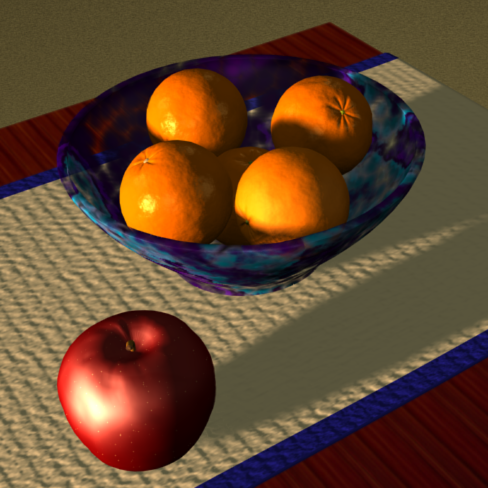 Tangerines rendering