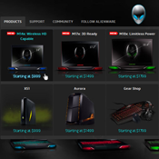 Alienware page