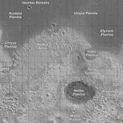 Mars Topographical Map